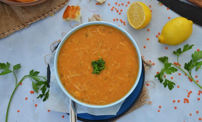 Tavuklu Şehriyeli Mercimek Çorbası Tarifi 1 tavuklu şehriyeli mercimek çorbası