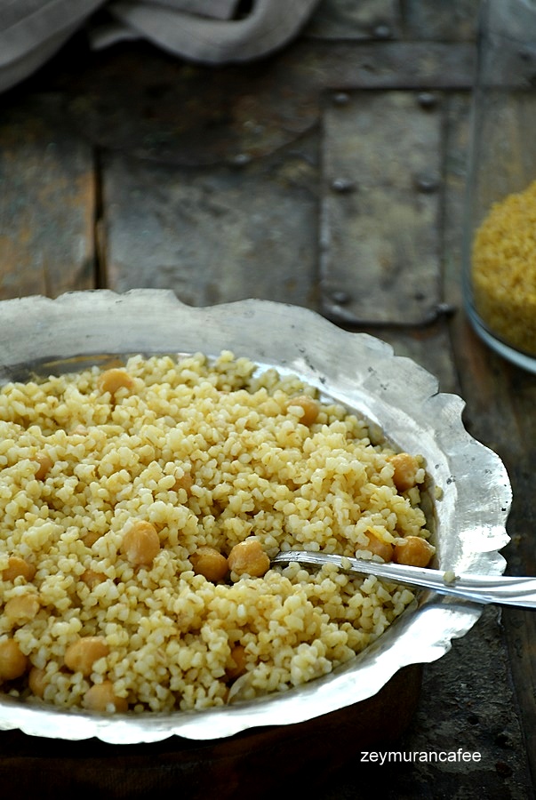 Nohutlu Bulgur Pilavı Tarifi( Konya Usulü) 2 DSC 6128